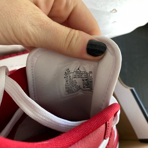 SOLD ❤️ Jordan 1 Low Gym Red White - Picture 6 of 7